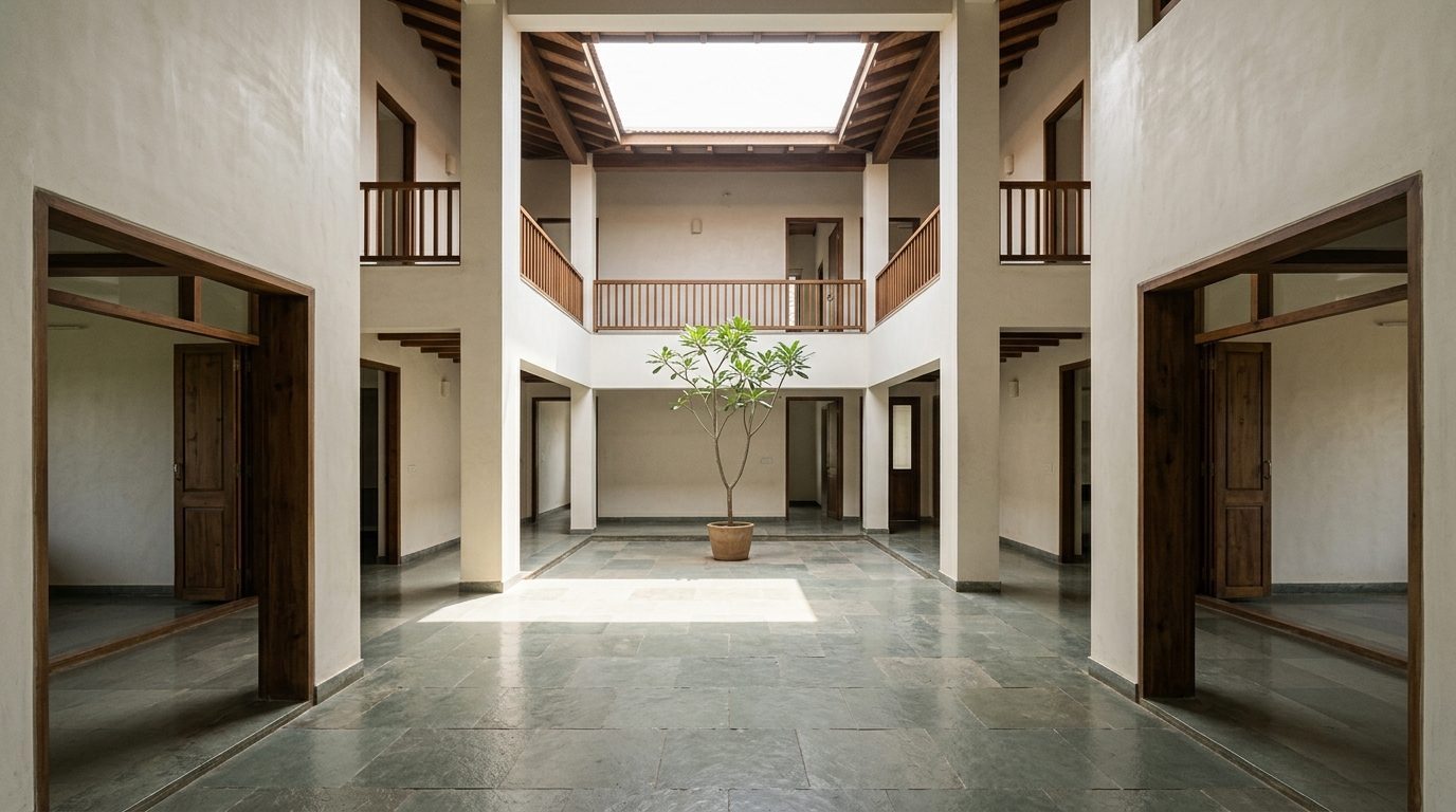 Courtyard home exterior