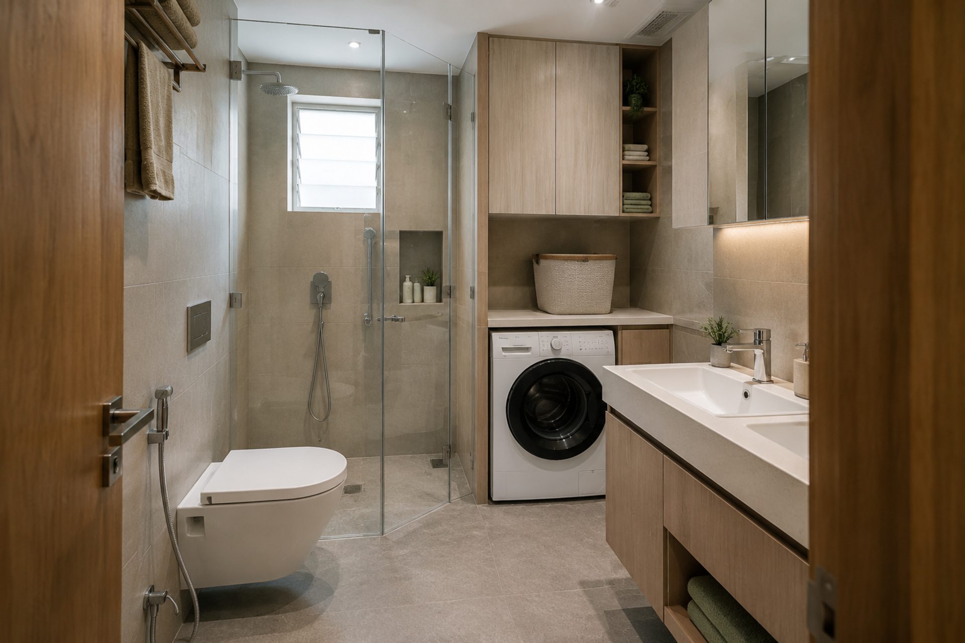 Compact Utility Bathroom