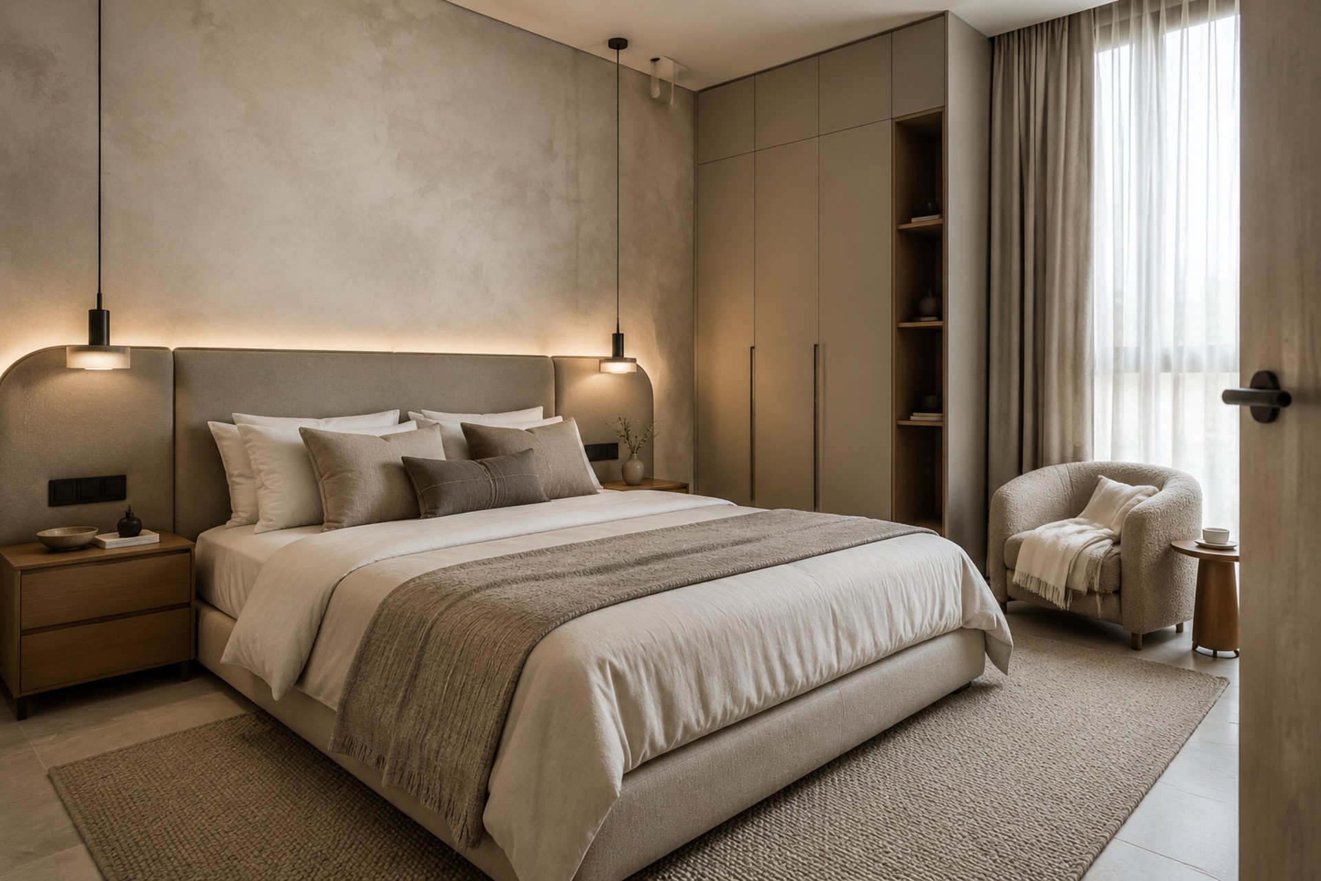 Layered Neutral Bedroom
