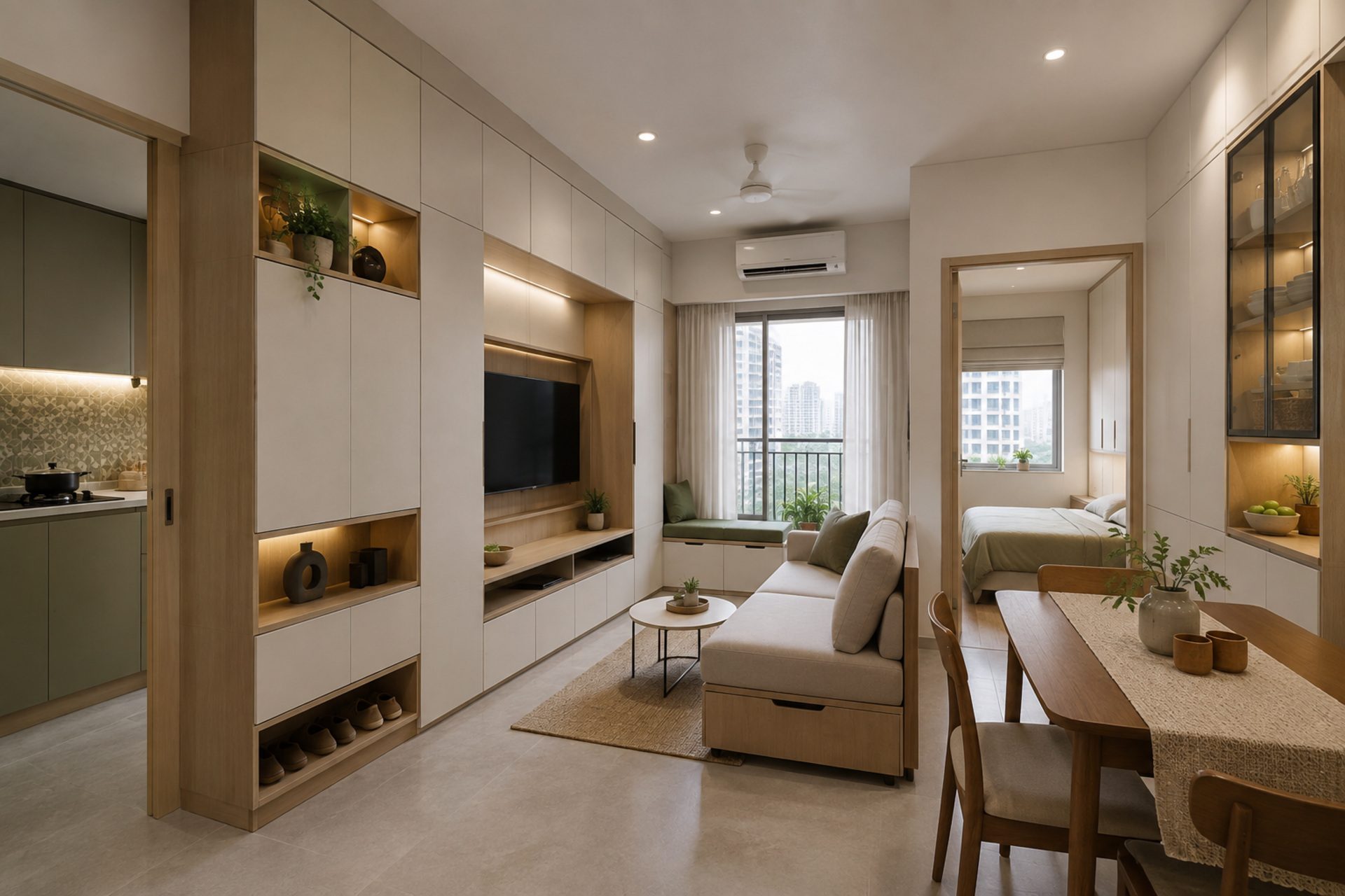 Storage-First Small Apartment